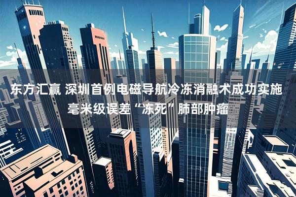 东方汇赢 深圳首例电磁导航冷冻消融术成功实施 毫米级误差“冻死”肺部肿瘤