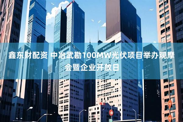 鑫东财配资 中冶武勘100MW光伏项目举办观摩会暨企业开放日